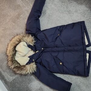 JCrew fleece lined heavy coat
